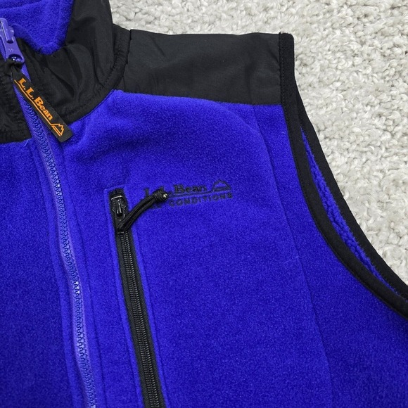 Vintage LL Bean Vest Mens Medium Purple Full Zip USA Outdoors Hiking READ - Picture 3 of 9